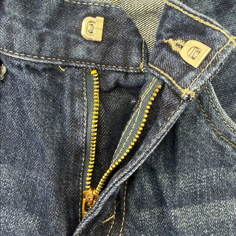 Levi's 505 Regular Adjustable Waist Dark Wash Blue Jeans